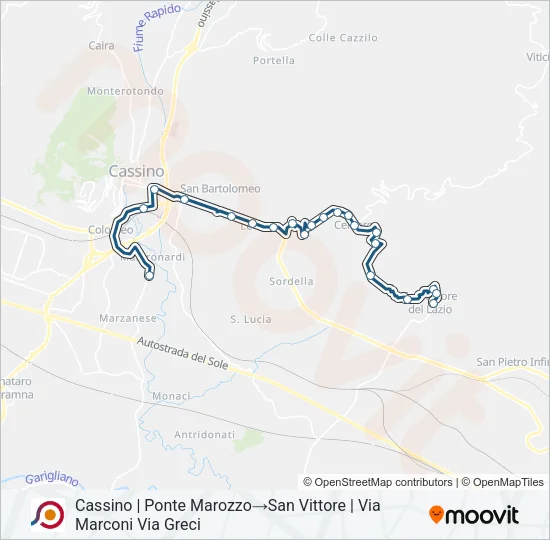 COTRAL Bus Line Map