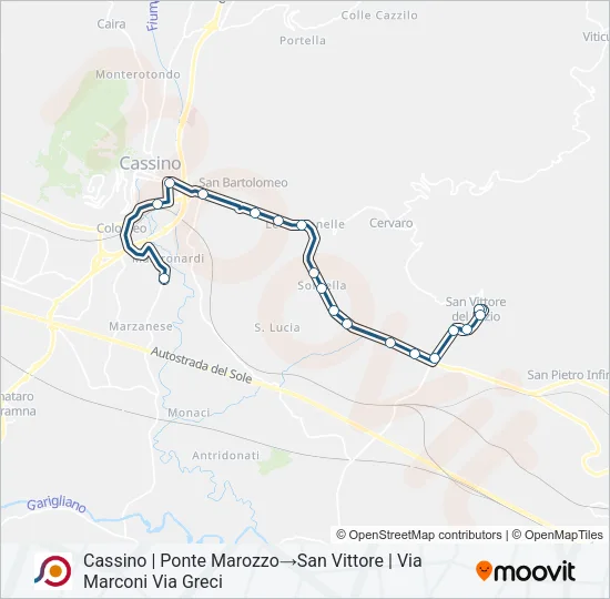 COTRAL Bus Line Map
