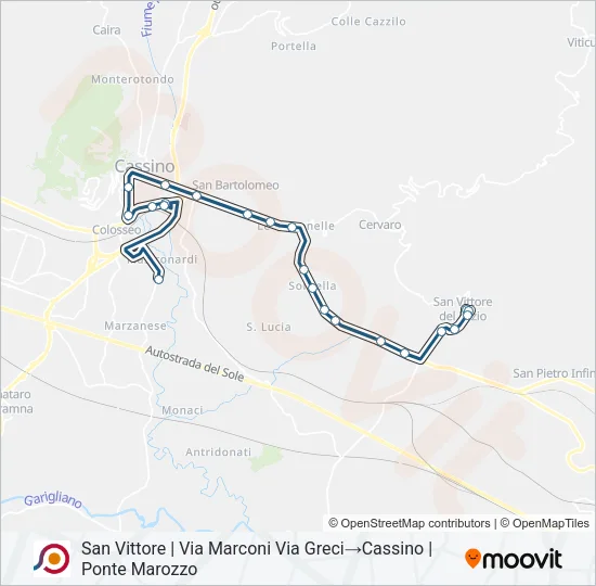 COTRAL Bus Line Map