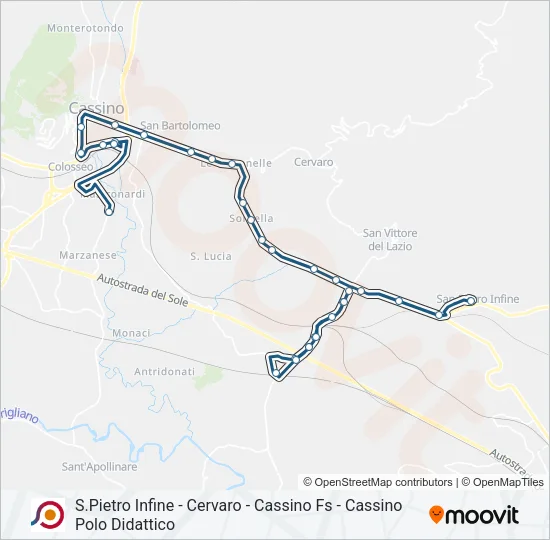 COTRAL Bus Line Map