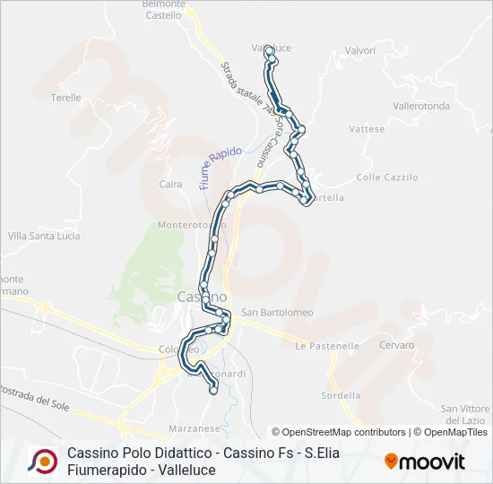 COTRAL Bus Line Map