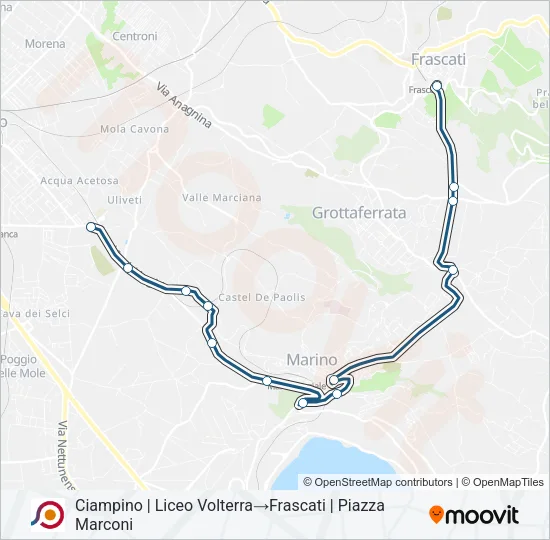 COTRAL Bus Line Map