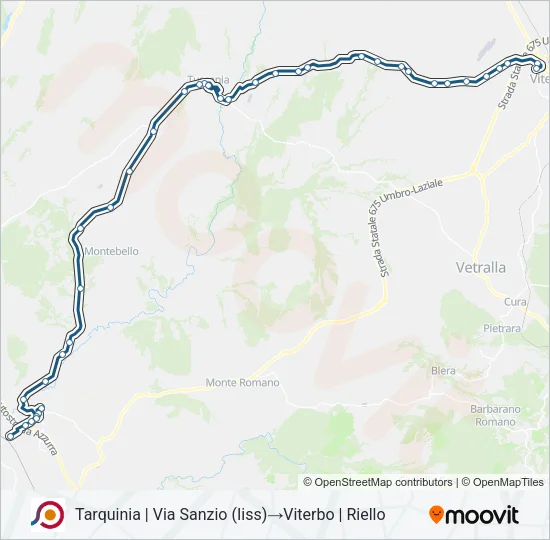 COTRAL Bus Line Map