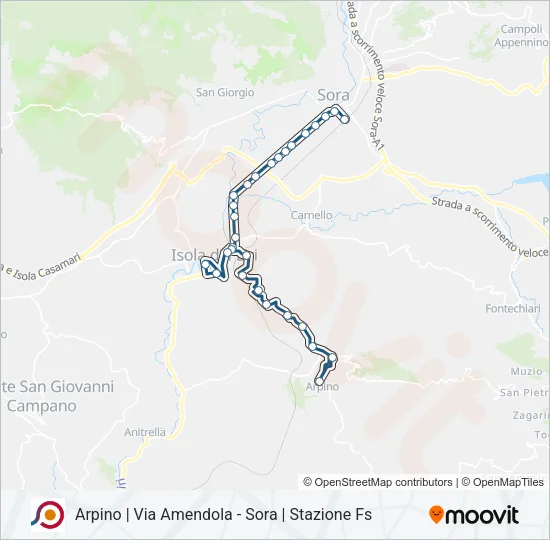 COTRAL Bus Line Map