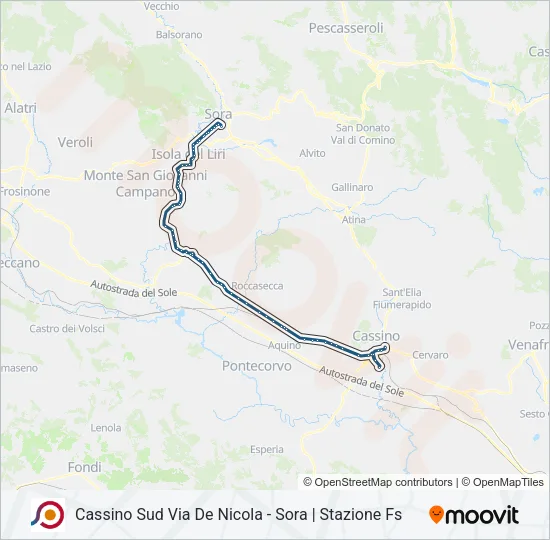COTRAL Bus Line Map
