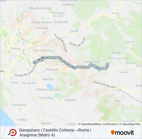 COTRAL Bus Line Map