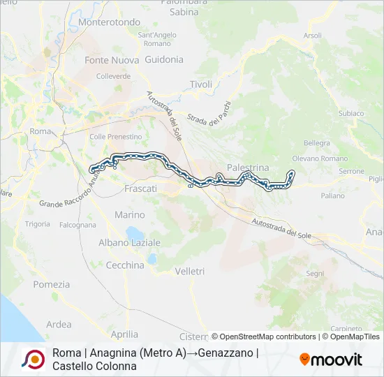 COTRAL Bus Line Map