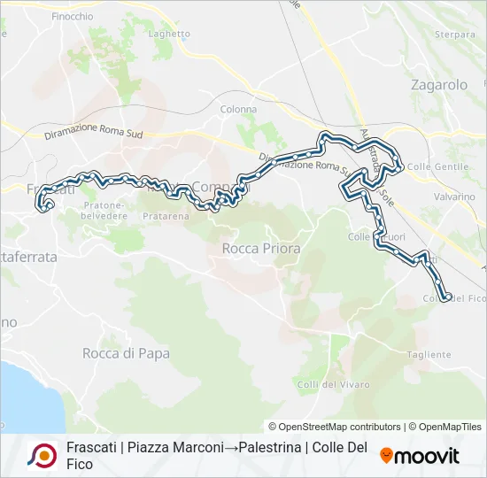 COTRAL Bus Line Map