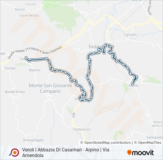 COTRAL bus Line Map