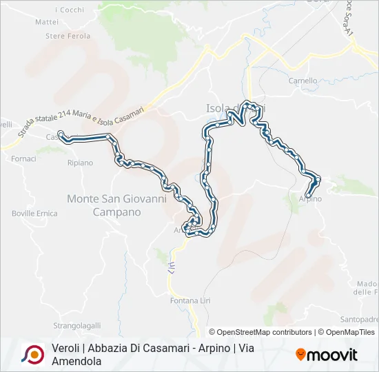 COTRAL Bus Line Map
