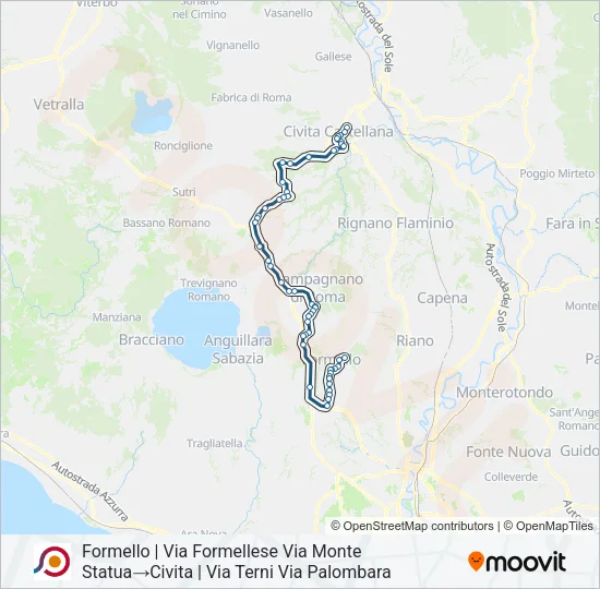 COTRAL Bus Line Map