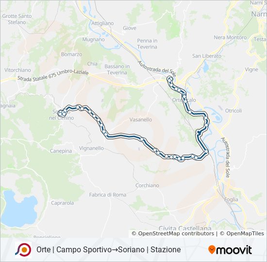 COTRAL bus Line Map