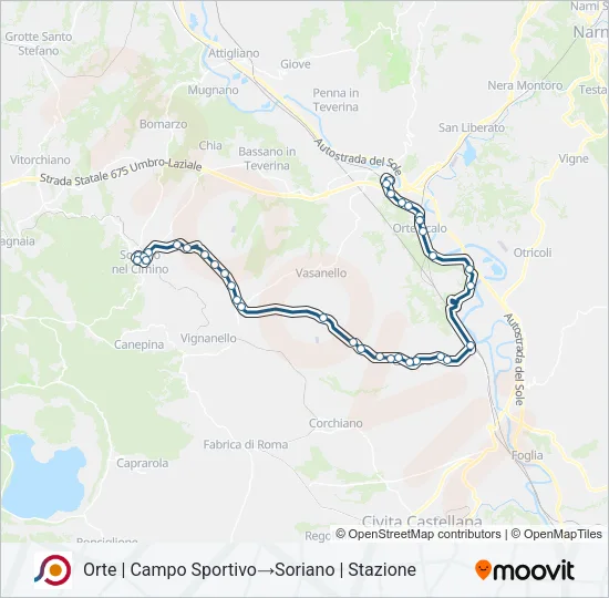 COTRAL Bus Line Map