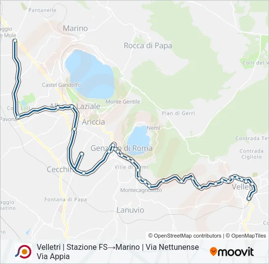 COTRAL Bus Line Map