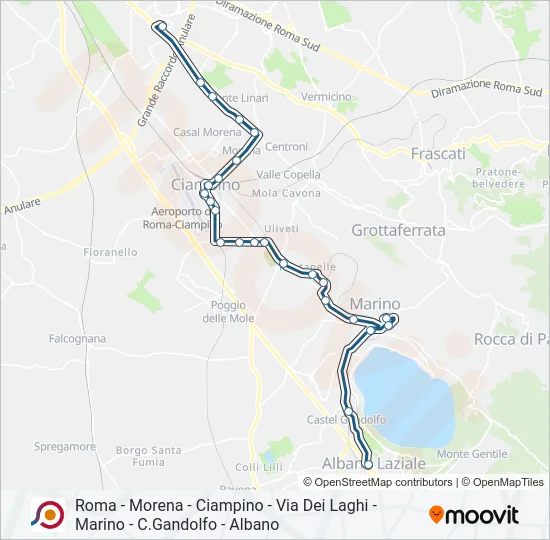 COTRAL Bus Line Map