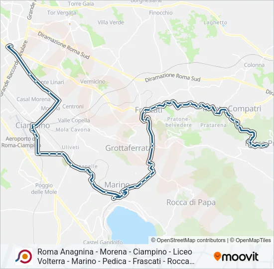COTRAL Bus Line Map