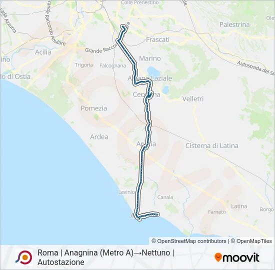 COTRAL Bus Line Map