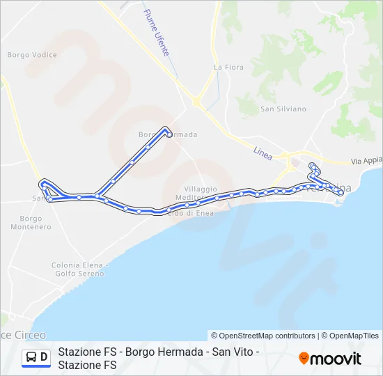 D Bus Line Map