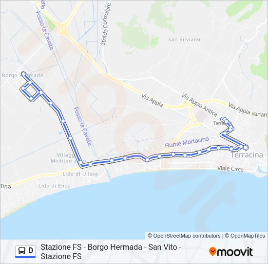 D Bus Line Map