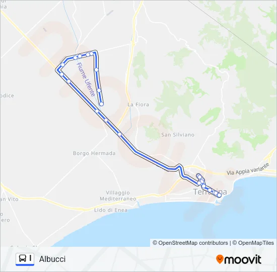 I Bus Line Map