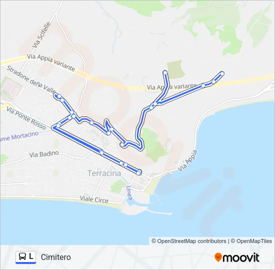 L Bus Line Map
