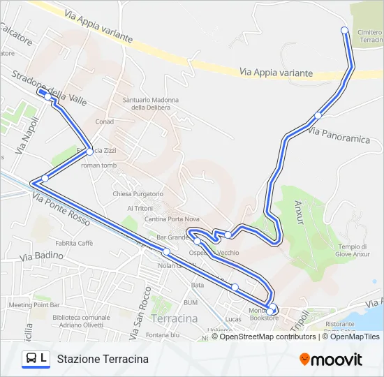 L Bus Line Map