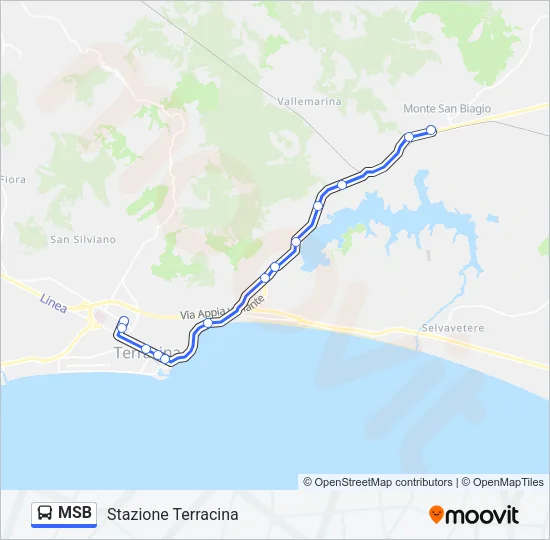 MSB Bus Line Map
