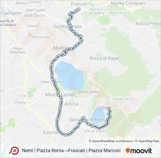 COTRAL Bus Line Map