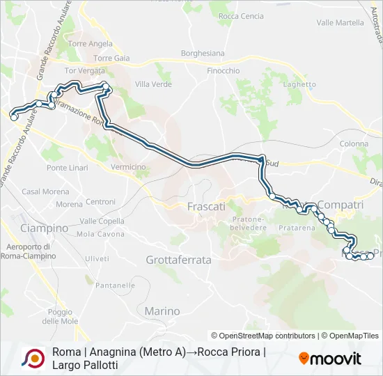 COTRAL Bus Line Map