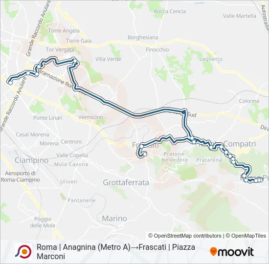 COTRAL Bus Line Map