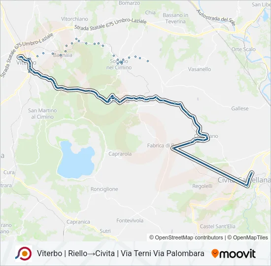 COTRAL Bus Line Map