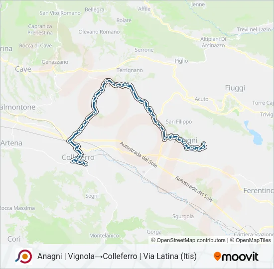 COTRAL Bus Line Map