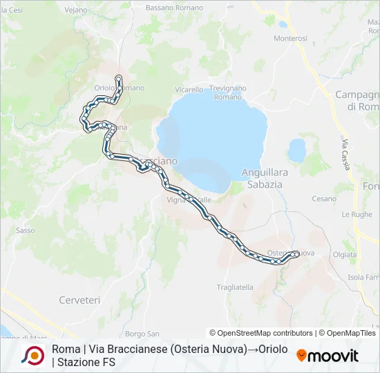 COTRAL Bus Line Map