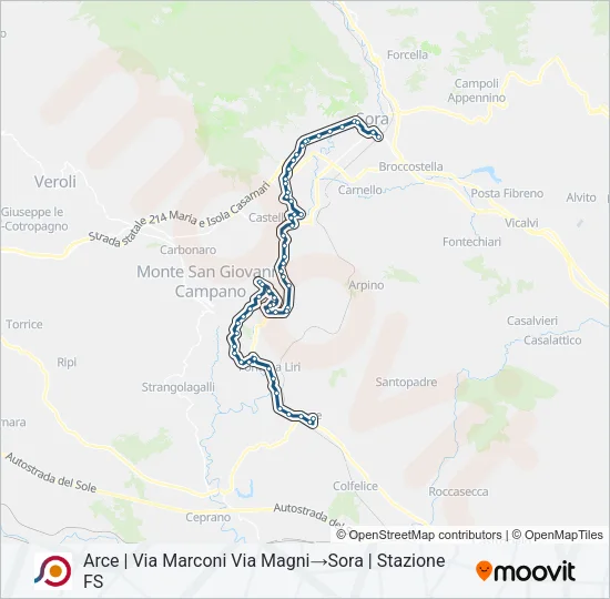 COTRAL Bus Line Map