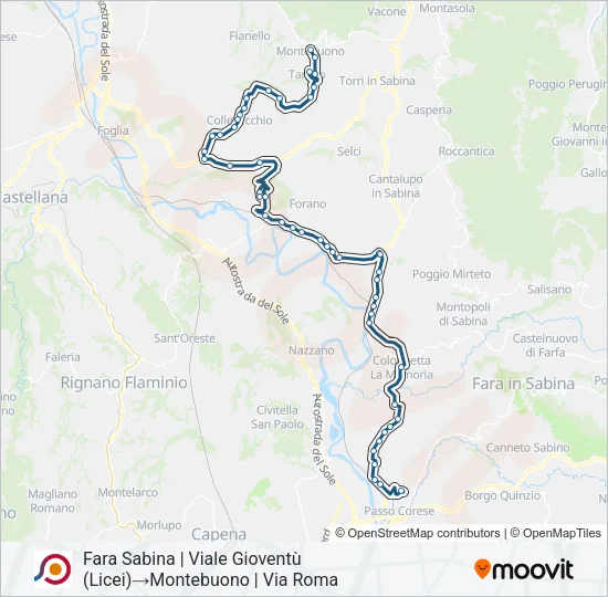 COTRAL Bus Line Map