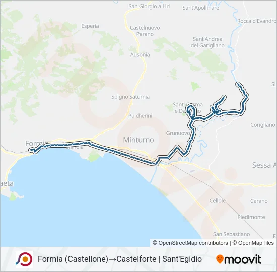 COTRAL Bus Line Map