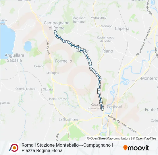COTRAL Bus Line Map
