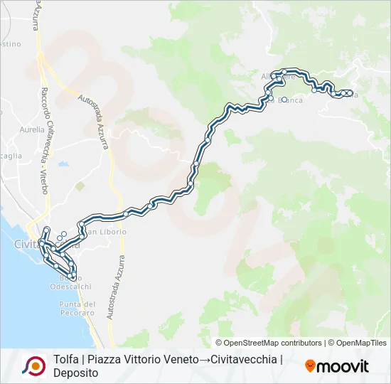 COTRAL Bus Line Map