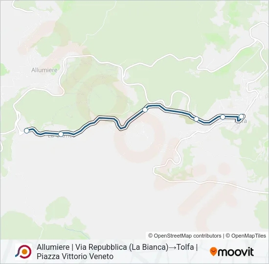 COTRAL Bus Line Map