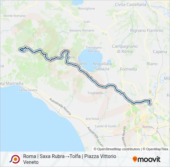 COTRAL Bus Line Map