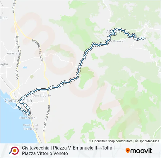 COTRAL Bus Line Map