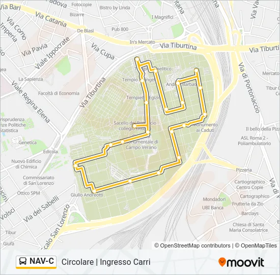 NAV-C Bus Line Map