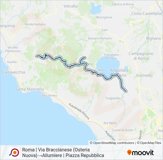 COTRAL Bus Line Map