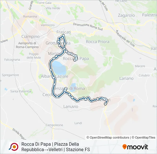COTRAL Bus Line Map