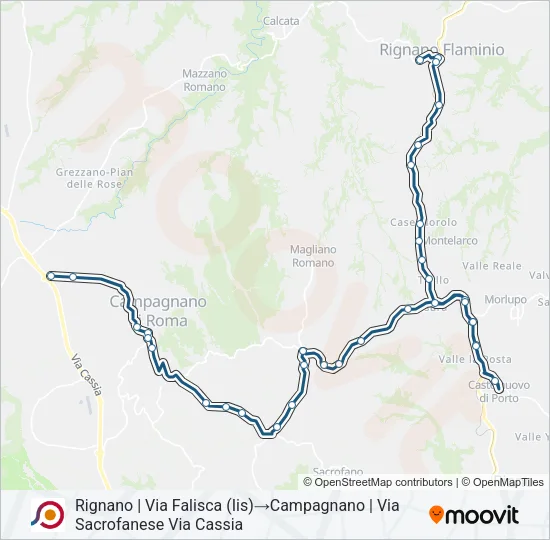 COTRAL Bus Line Map