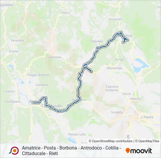 COTRAL Bus Line Map