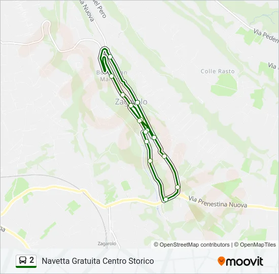 2 Bus Line Map