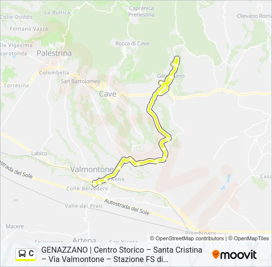C Bus Line Map