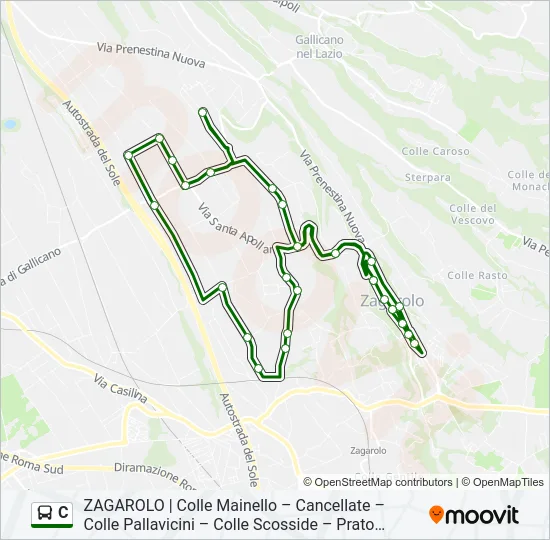 C Bus Line Map