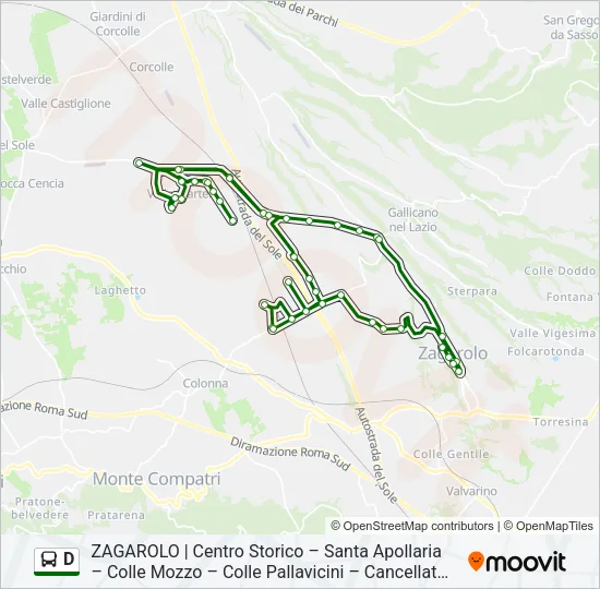 D Bus Line Map